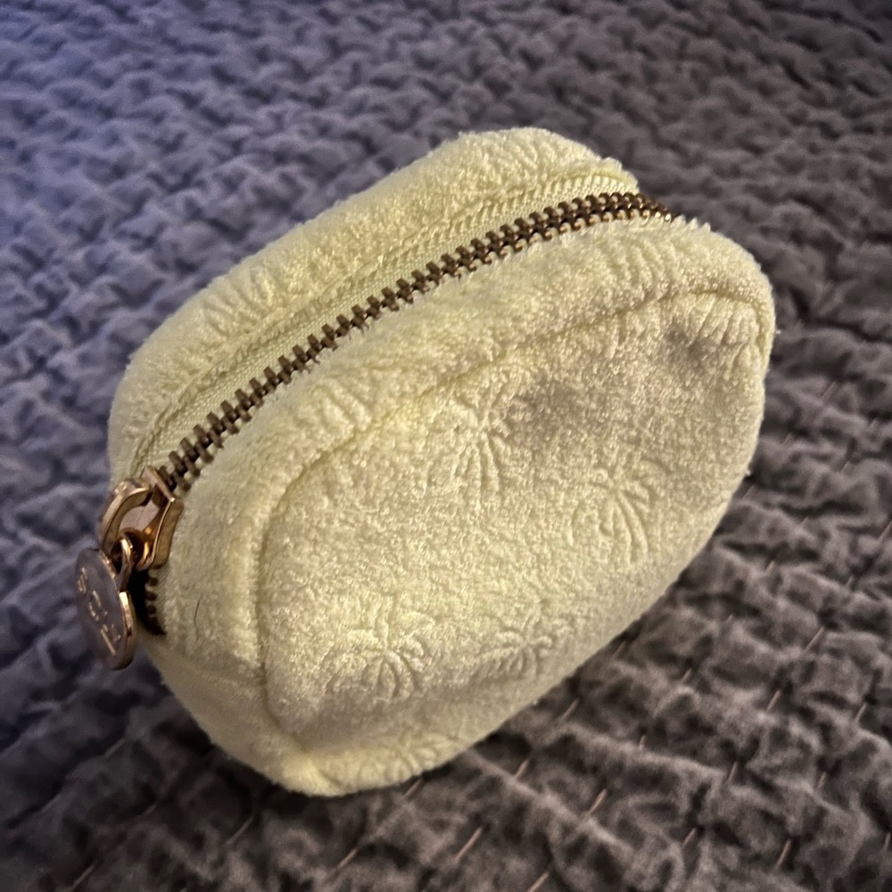 Stoney Clover yellow terry cloth pouch